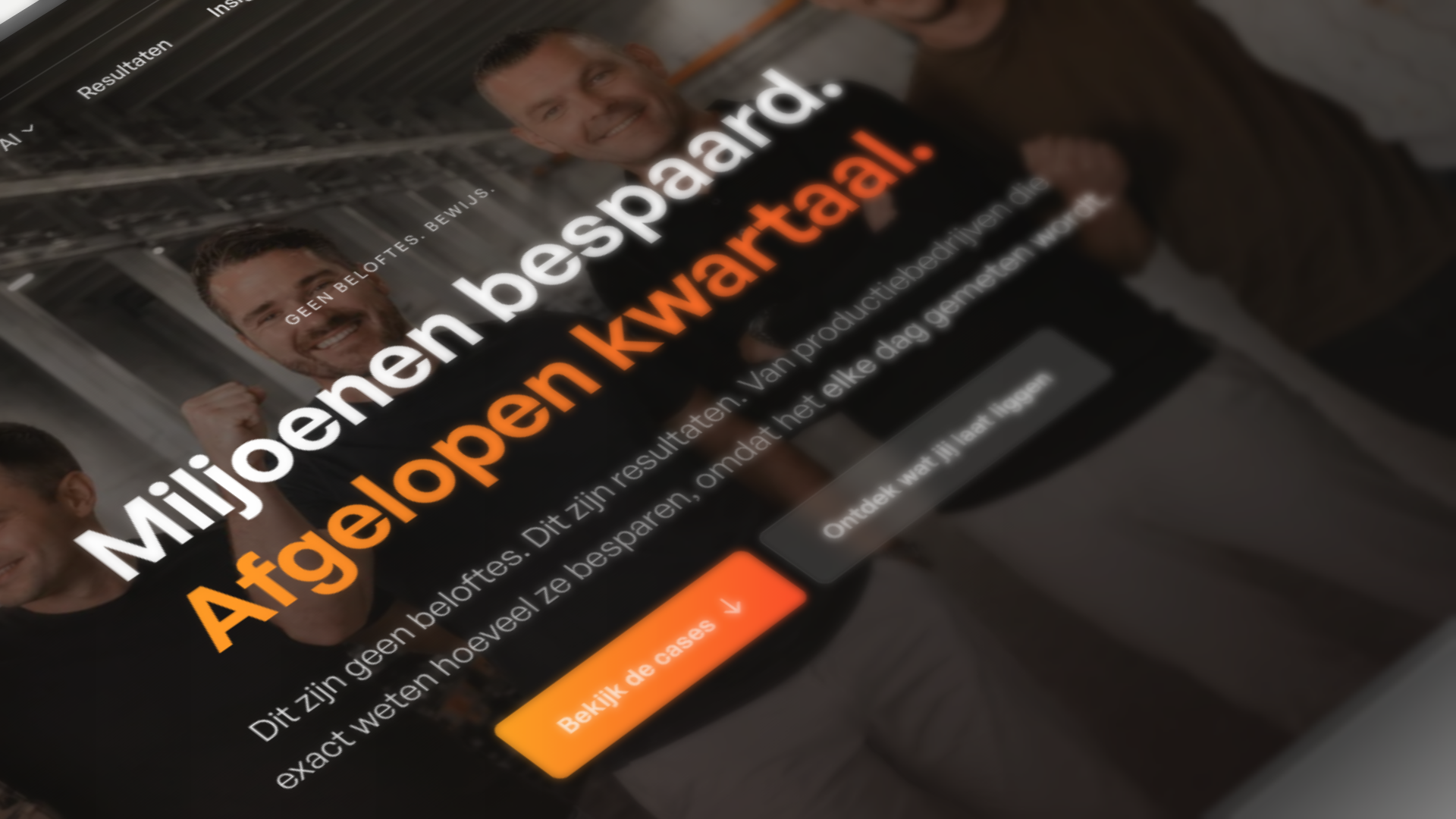 Skrepr cases per sector: concrete resultaten uit echte productiebedrijven, met cijfers waar deelbaar